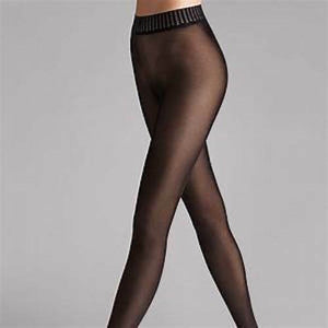 Wolford Fatal 50 Rhinestone Back-Seam Tights